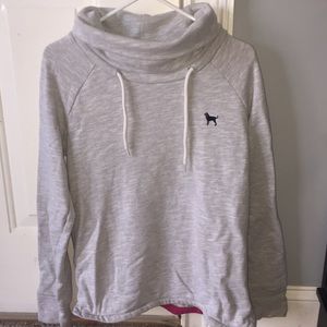 Light Grey Black Dog Sweatshirt